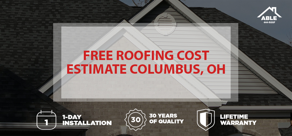 Free roofing estimate cost Columbus, OH