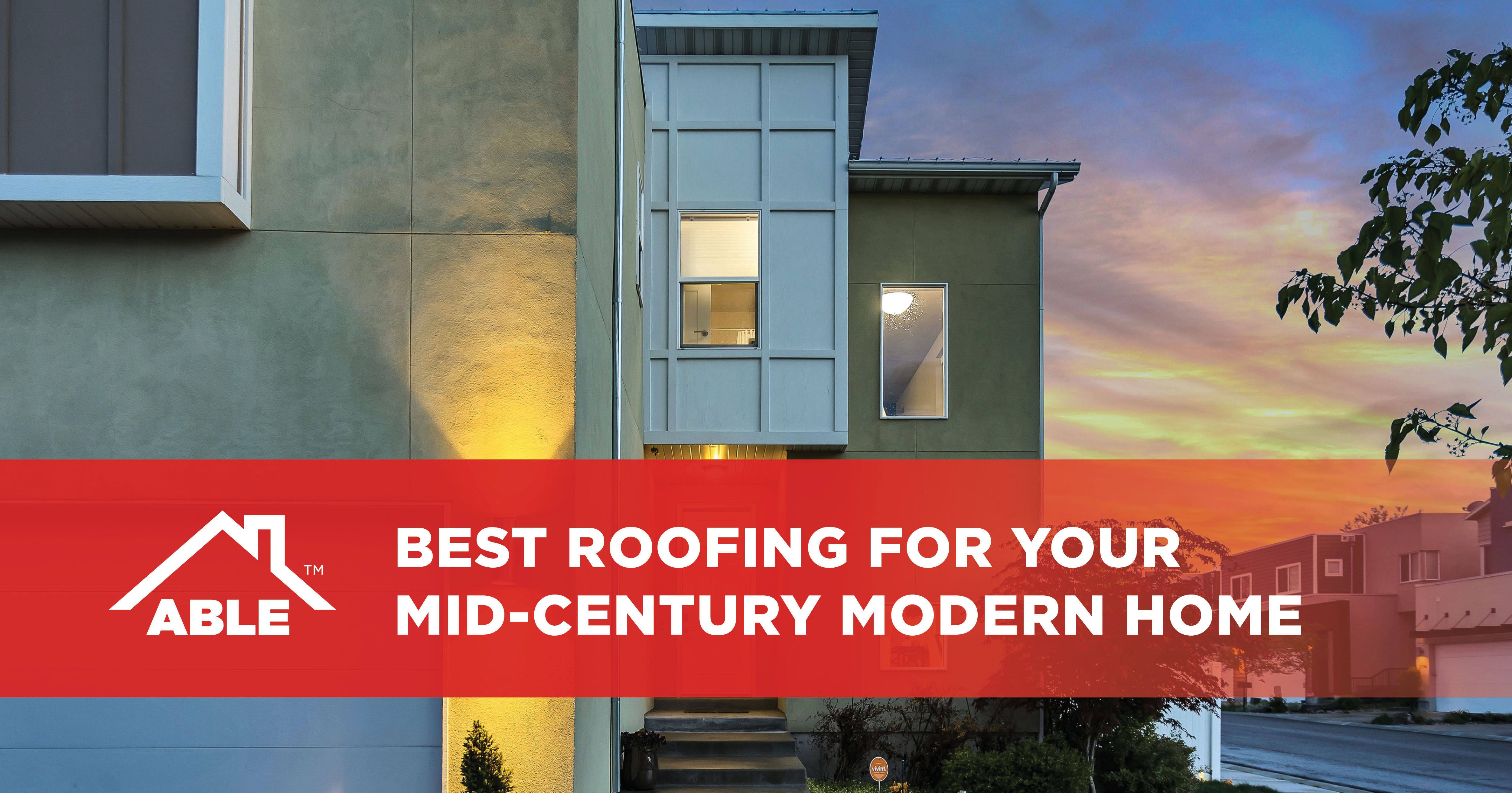 Best roofing mid-century modern home