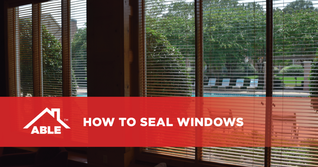 How to seal windows