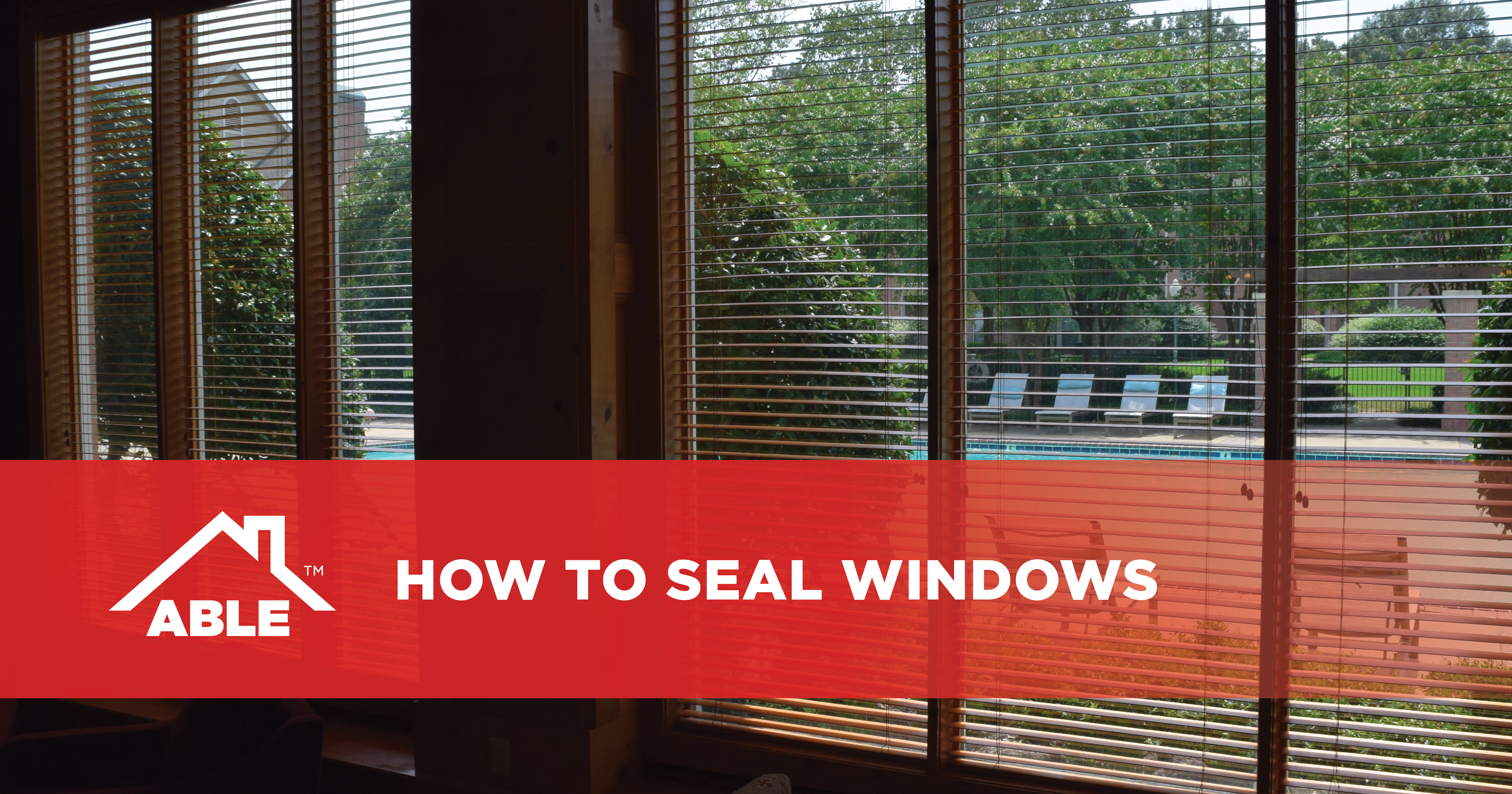 How to seal windows