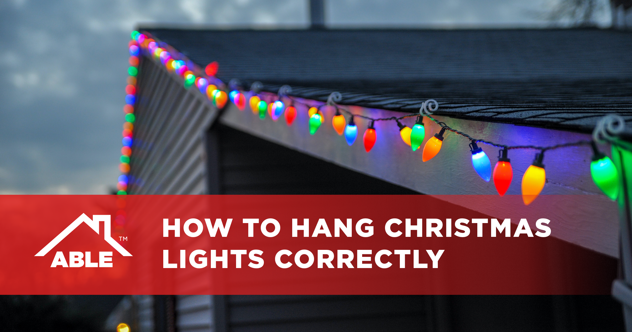 How to Hang Christmas Lights Without Damaging Your Roof