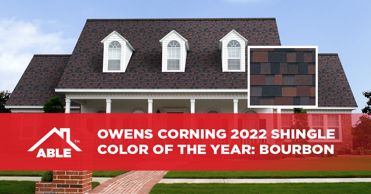 Owens Corning 2022 Shingle Color of the Year: Bourbon