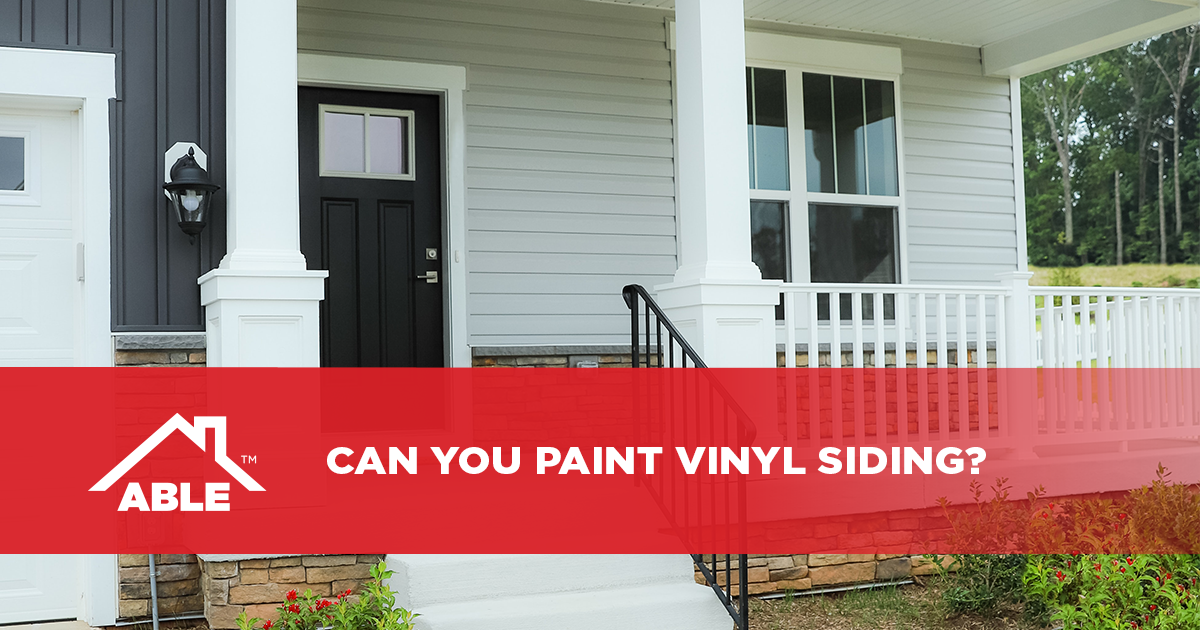 Can You Paint Vinyl Siding?