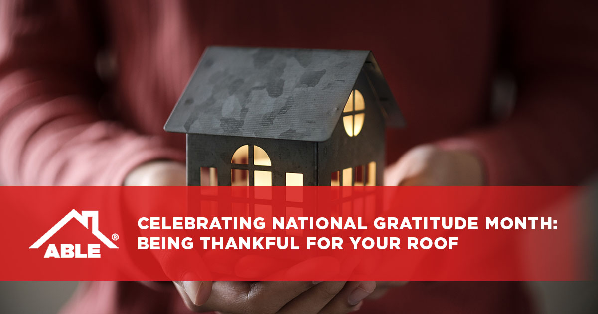 Being Thankful for Your Roof