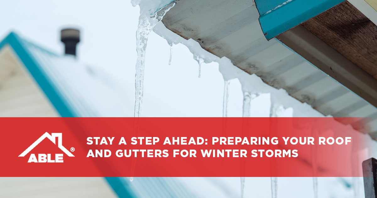 Preparing Your Roof and Gutters for Winter Storms